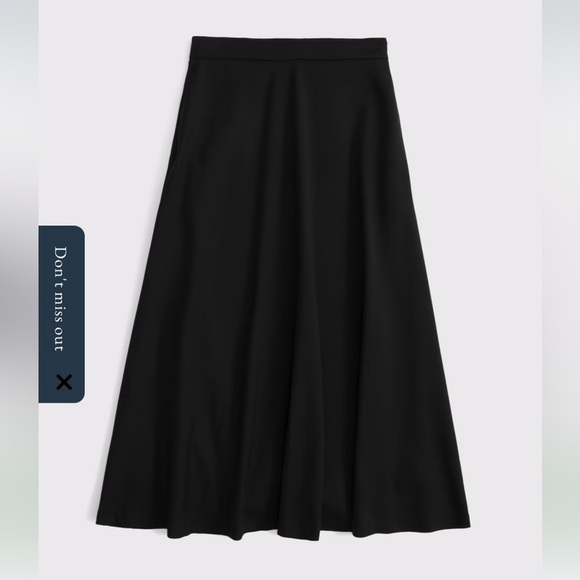 NWT Abercrombie & Fitch High Rise Circle-Cut Maxi Skirt Navy Blue Sz XS - Picture 1 of 11